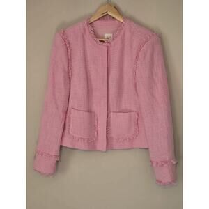 Cinq à Sept Keegan Jacket – Apple Blossom Pink – Size 12 Tweed Business Career